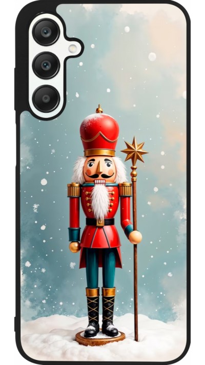 Samsung Galaxy A25 Case Hülle - Silikon schwarz Christmas 25 Nutcracker Snow