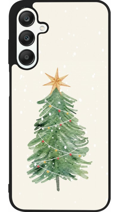 Samsung Galaxy A25 Case Hülle - Silikon schwarz Christmas 25 Sketch Tree