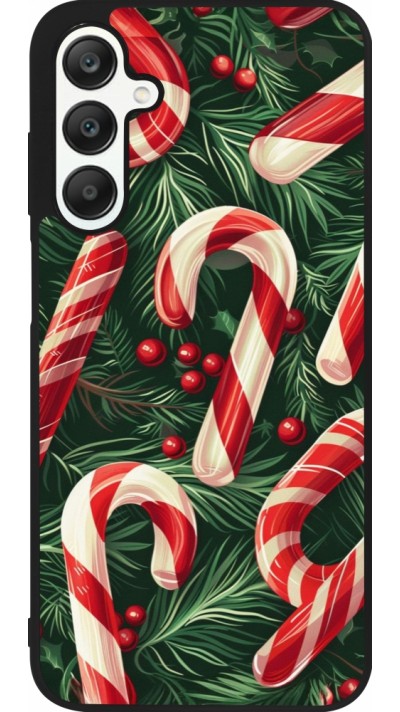 Samsung Galaxy A25 Case Hülle - Silikon schwarz Christmas 25 Xmas Stick