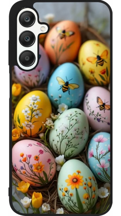 Samsung Galaxy A25 Case Hülle - Silikon schwarz Easter 2026 Eggs with bees