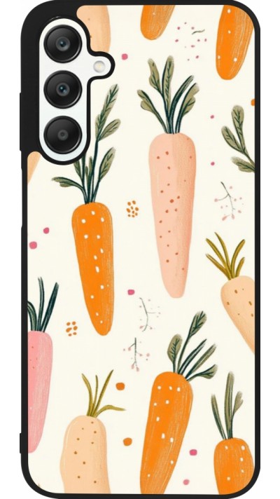 Samsung Galaxy A25 Case Hülle - Silikon schwarz Easter 2026 Illustration carrots