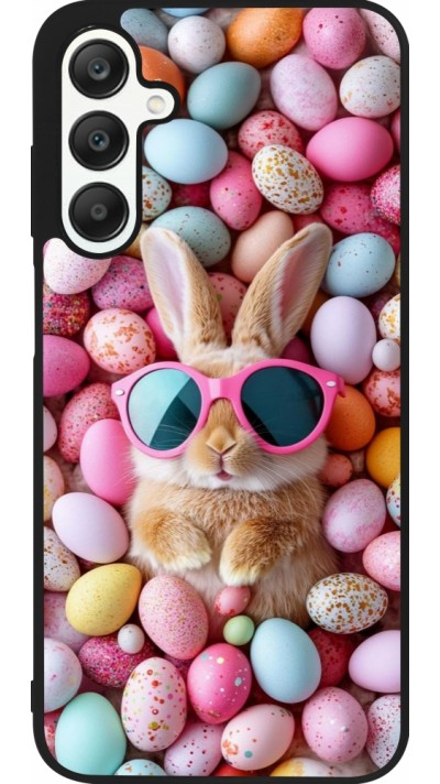 Samsung Galaxy A25 Case Hülle - Silikon schwarz Easter 2026 Rabbit fun