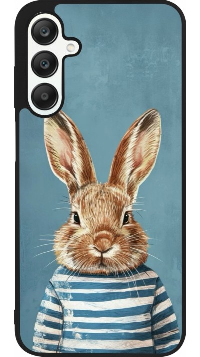 Samsung Galaxy A25 Case Hülle - Silikon schwarz Easter 2026 Rabbit navy