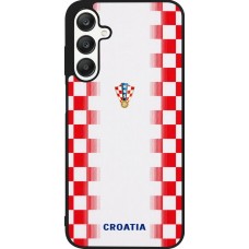 Samsung Galaxy A25 Case Hülle - Silikon schwarz Kroatien 2026 personalisierbares Fussballtrikot