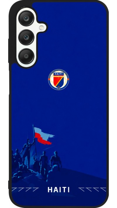 Samsung Galaxy A25 Case Hülle - Silikon schwarz Haiti 2026 personalisierbares Fussballtrikot