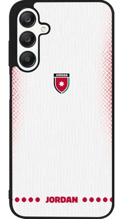 Samsung Galaxy A25 Case Hülle - Silikon schwarz Jordanien 2026 personalisierbares Fussballtrikot