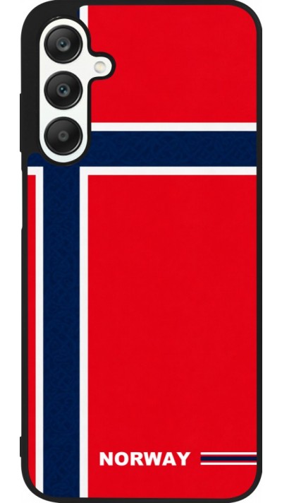 Samsung Galaxy A25 Case Hülle - Silikon schwarz Norwegen 2026 personalisierbares Fussballtrikot