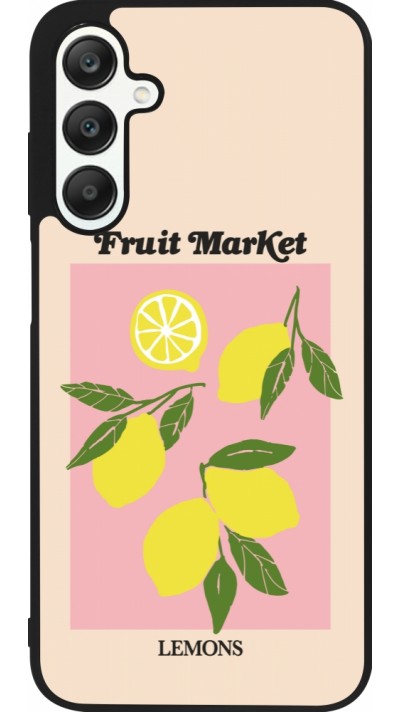 Samsung Galaxy A25 Case Hülle - Silikon schwarz Fruit market lemons 2026