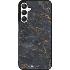 Samsung Galaxy A25 Case Hülle - Silikon schwarz Grey Gold Marble