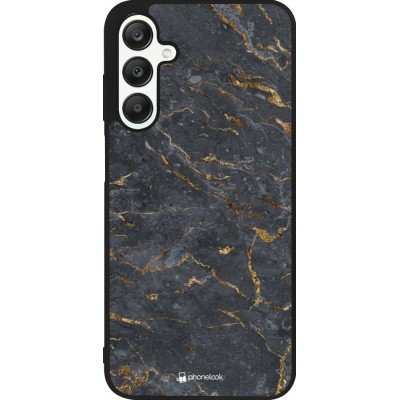 Samsung Galaxy A25 Case Hülle - Silikon schwarz Grey Gold Marble