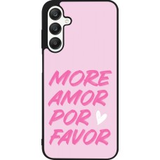 Samsung Galaxy A25 Case Hülle - Silikon schwarz More amor porfavor
