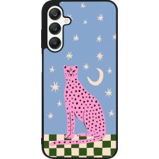 Samsung Galaxy A25 Case Hülle - Silikon schwarz Pink leopard with stars 2026
