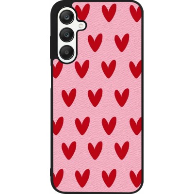 Samsung Galaxy A25 Case Hülle - Silikon schwarz Saint Valentines Day 26 Pattern heart