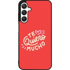 Samsung Galaxy A25 Case Hülle - Silikon schwarz Saint Valentines Day 26 Te quiero mucho