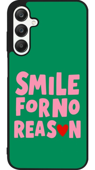 Samsung Galaxy A25 Case Hülle - Silikon schwarz Smile for no reason 2026