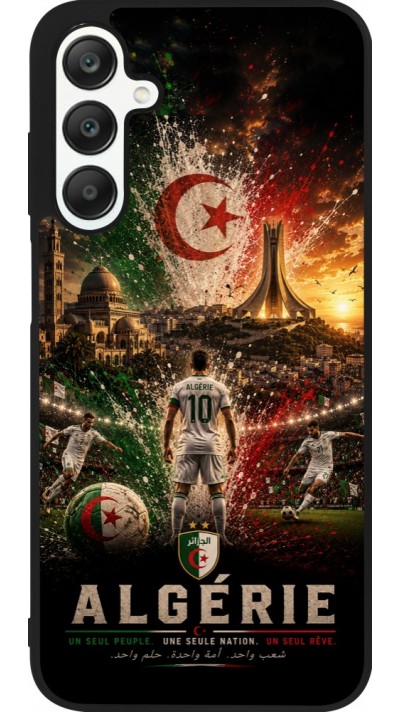 Samsung Galaxy A25 Case Hülle - Silikon schwarz Fussball Algerien splash 2026