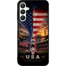 Samsung Galaxy A25 Case Hülle - Silikon schwarz Fussball Vereinigten Staaten splash 2026