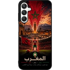 Samsung Galaxy A25 Case Hülle - Silikon schwarz Fussball Marokko splash 2026
