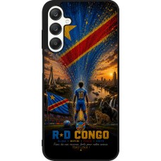 Samsung Galaxy A25 Case Hülle - Silikon schwarz Fussball Demokratische Republik Kongo splash 2026
