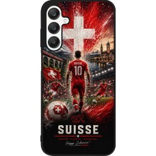 Samsung Galaxy A25 Case Hülle - Silikon schwarz Fussball Suisse splash 2026