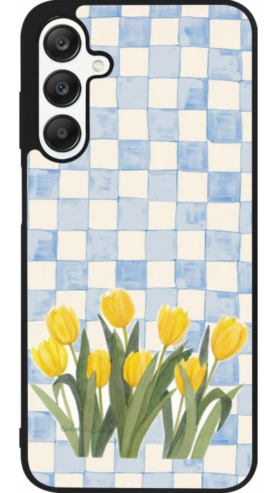 Samsung Galaxy A25 Case Hülle - Silikon schwarz Blue vichy tulips 2026