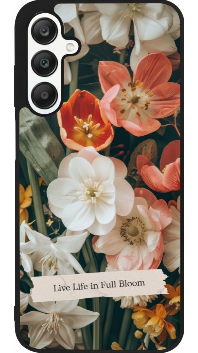 Samsung Galaxy A25 Case Hülle - Silikon schwarz Full Bloom 2026