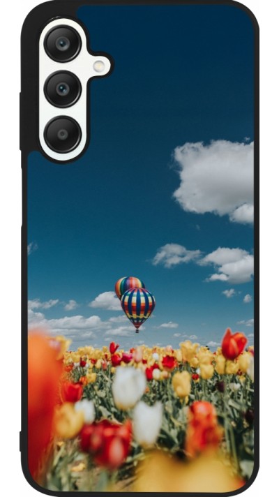 Samsung Galaxy A25 Case Hülle - Silikon schwarz Hot air balloon 2026