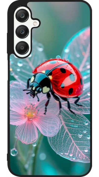 Samsung Galaxy A25 Case Hülle - Silikon schwarz Ladybird in bloom 2026