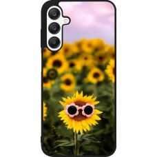 Samsung Galaxy A25 Case Hülle - Silikon schwarz Sunflower with glasses Spring 2026