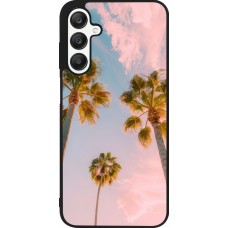 Samsung Galaxy A25 Case Hülle - Silikon schwarz Summer 2025 Palmiers