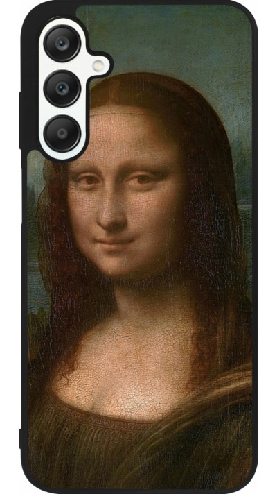 Samsung Galaxy A25 Case Hülle - Silikon schwarz Kunstbild - Mona Lisa - Leonardo de Vinci