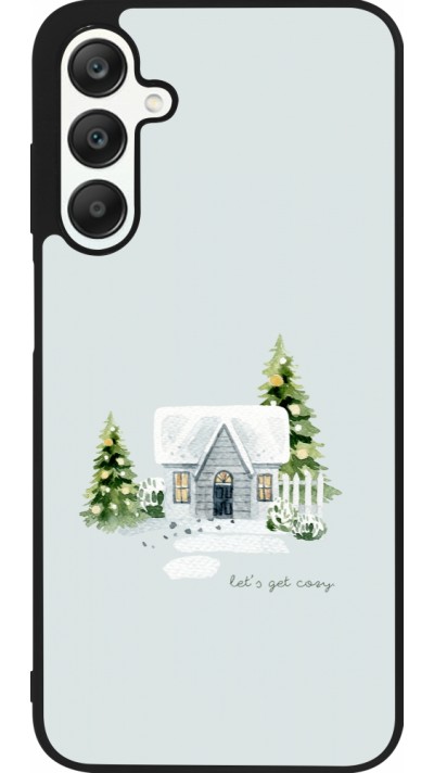 Samsung Galaxy A25 Case Hülle - Silikon schwarz Winter 25 Cosy House