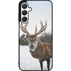 Samsung Galaxy A25 Case Hülle - Silikon schwarz Winter 25 Winter reindeer