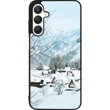 Samsung Galaxy A25 Case Hülle - Silikon schwarz Winter 25 Winter snowy landscape