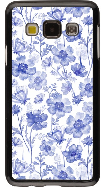 Samsung Galaxy A3 (2015) Case Hülle - Spring 23 watercolor blue flowers