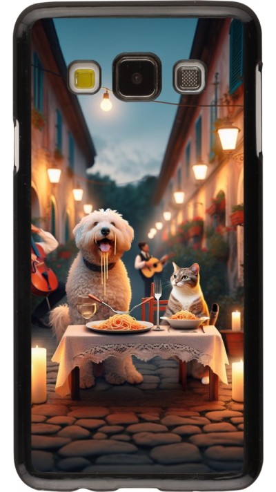 Samsung Galaxy A3 (2015) Case Hülle - Valentin 2024 Hund & Katze Kerzenlicht