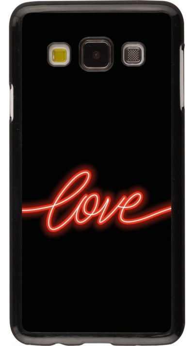 Samsung Galaxy A3 (2015) Case Hülle - Valentine 2023 neon love