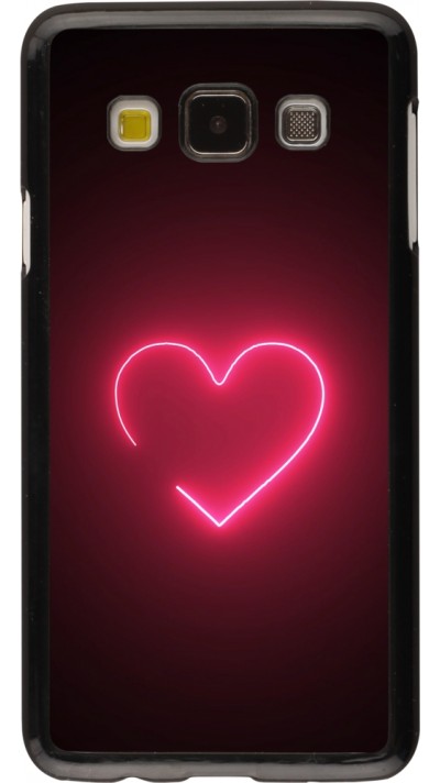 Samsung Galaxy A3 (2015) Case Hülle - Valentine 2023 single neon heart