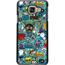 Samsung Galaxy A3 (2016) Case Hülle - Mixed Cartoons Turquoise