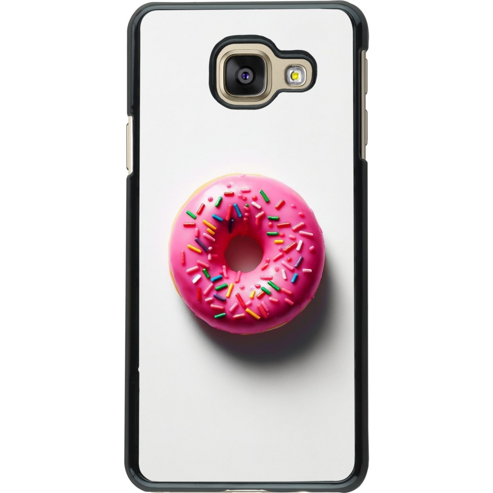 Samsung Galaxy A3 (2016) Case Hülle - Weisser Hintergrund, pinker Donut