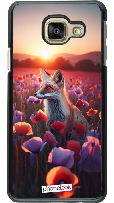 Samsung Galaxy A3 (2016) Case Hülle - Purpurroter Fuchs bei Dammerung