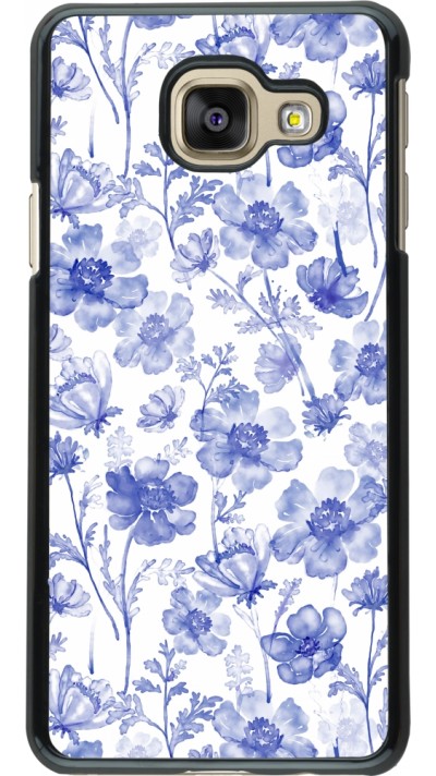 Samsung Galaxy A3 (2016) Case Hülle - Spring 23 watercolor blue flowers