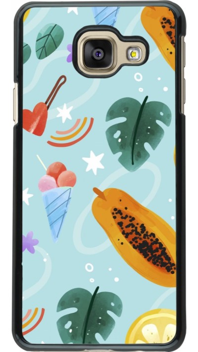 Samsung Galaxy A3 (2016) Case Hülle - Summer 2025 Pattern papaya