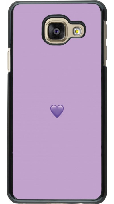 Samsung Galaxy A3 (2016) Case Hülle - Valentine 2023 purpule single heart