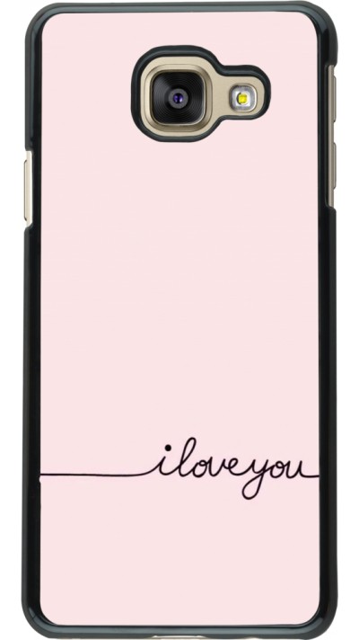 Samsung Galaxy A3 (2016) Case Hülle - Valentine 2023 i love you writing