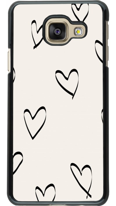 Samsung Galaxy A3 (2016) Case Hülle - Valentine 2023 minimalist hearts