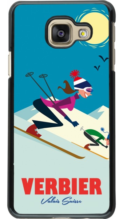 Samsung Galaxy A3 (2016) Case Hülle - Verbier Ski Downhill