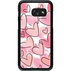 Samsung Galaxy A3 (2017) Case Hülle - Easter 2023 pink hearts