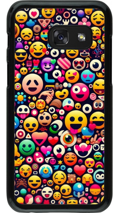 Coque Samsung Galaxy A3 (2017) - Emoji Mix Color