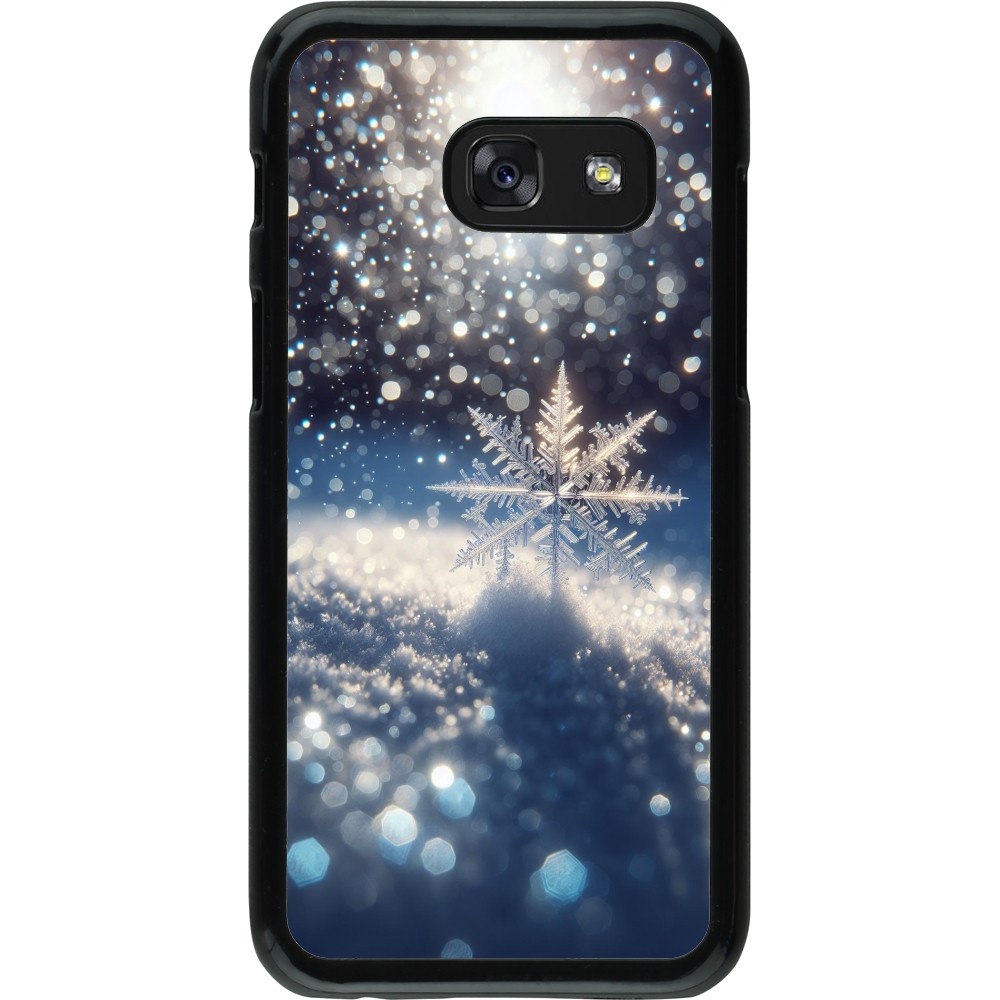 Samsung Galaxy A3 (2017) Case Hülle - Schneeflocke Solar Glanz